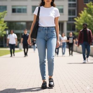 Vtg 80s Guess MOM JEANS Georges Marciano High Waist Ankle Zip Made in Canada